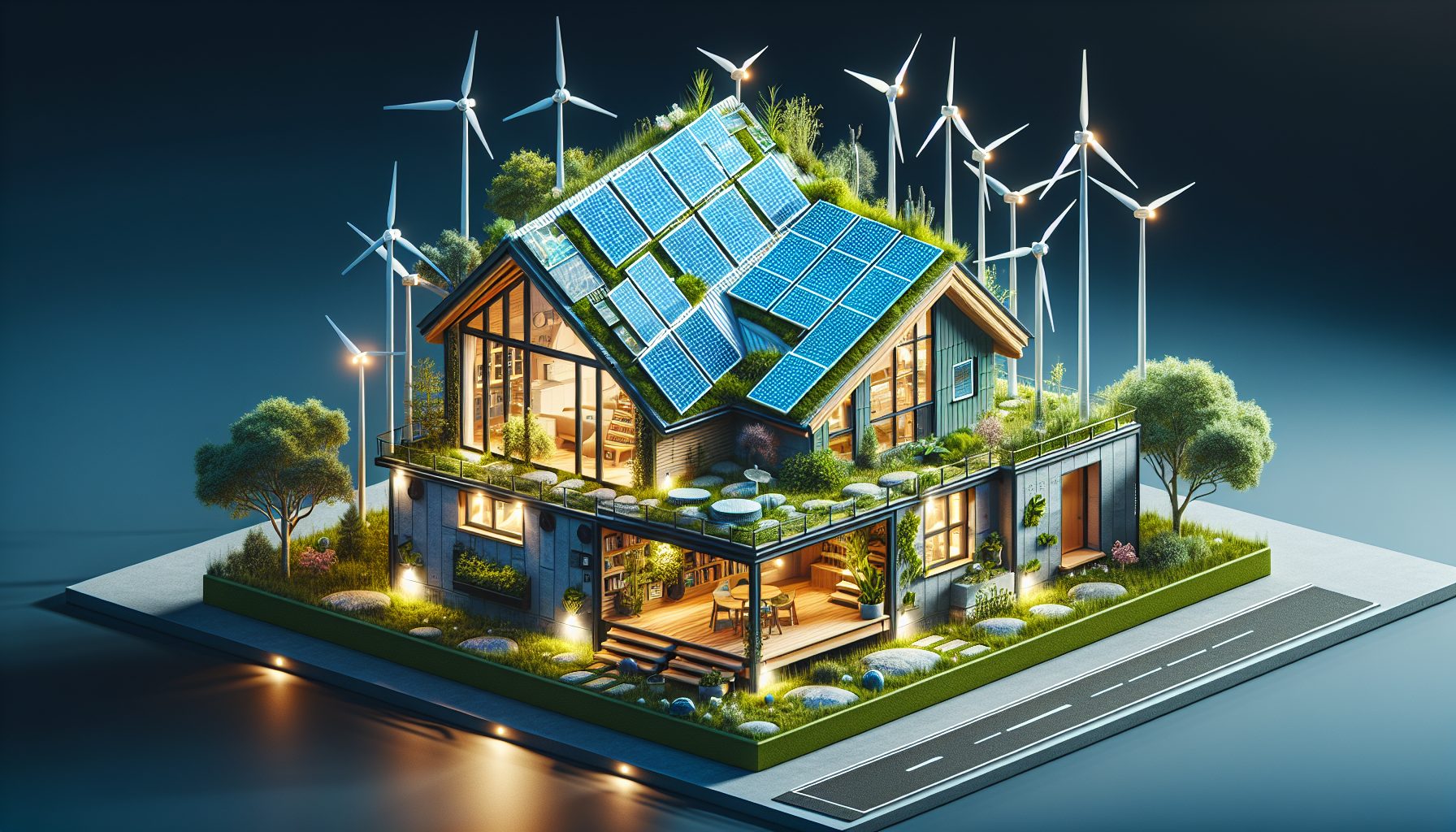 Energy efficient non-standard construction home