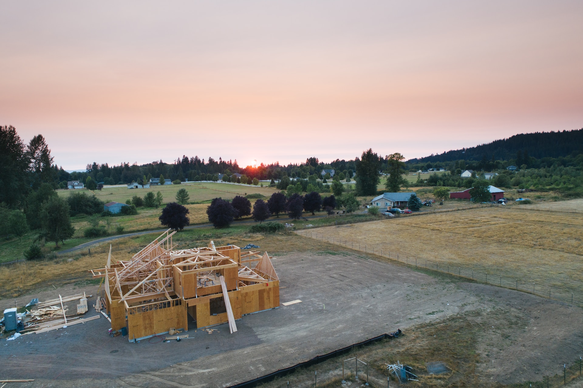 image of a timber frame house