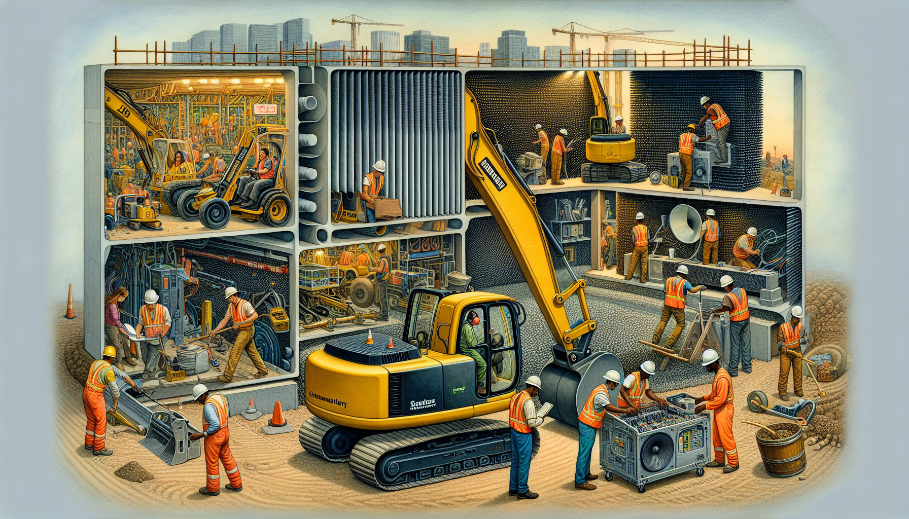 Minimizing noise pollution on construction site
